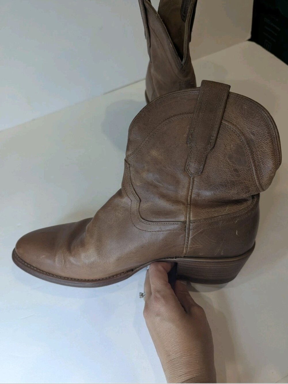 Tecovas Women's Western Handmade Leather Cowboy Boot With Low Shaft Size 10.5 - Picture 3 of 8